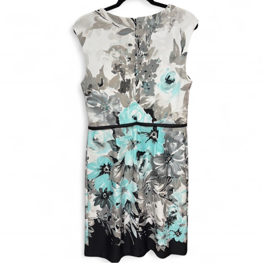 Connected Apparel Floral Sheath Dress - Size 10 - Picture 4 of 7